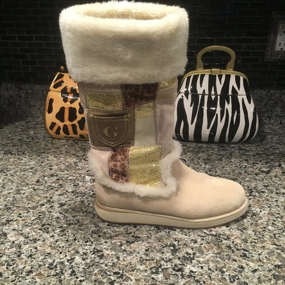 guess sequin boots